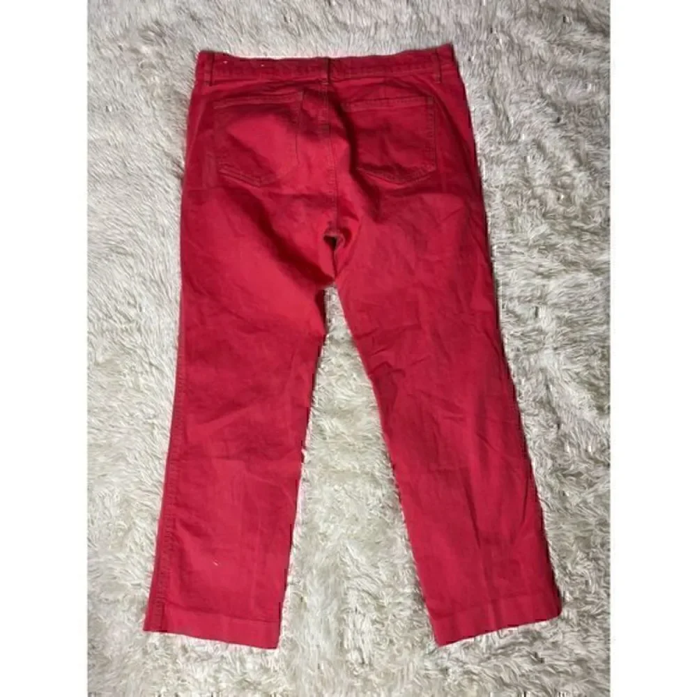 EUC Peach Ann Taylor LOFT Straight Crop Jeans Size 27/5